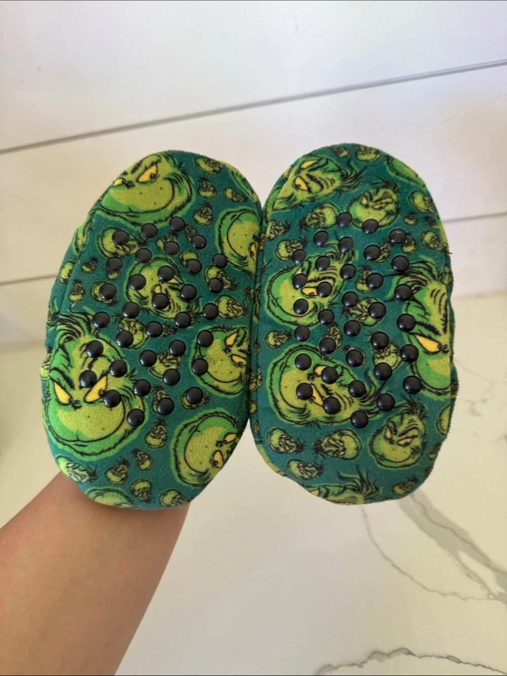 The Grinch Kids Christmas Slippers